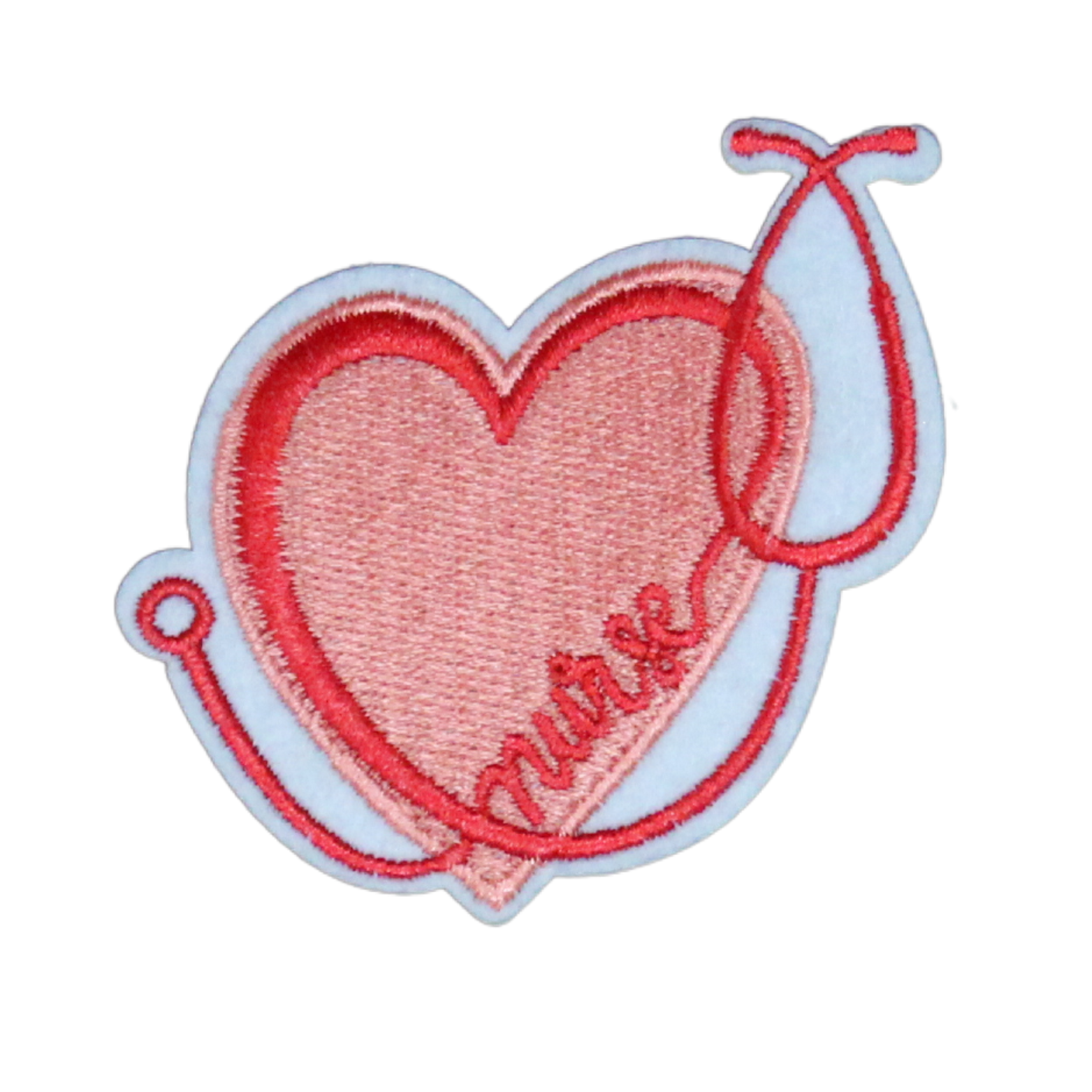 Nurse Stethoscope Heart Patch (Small/Embroidery) image 0