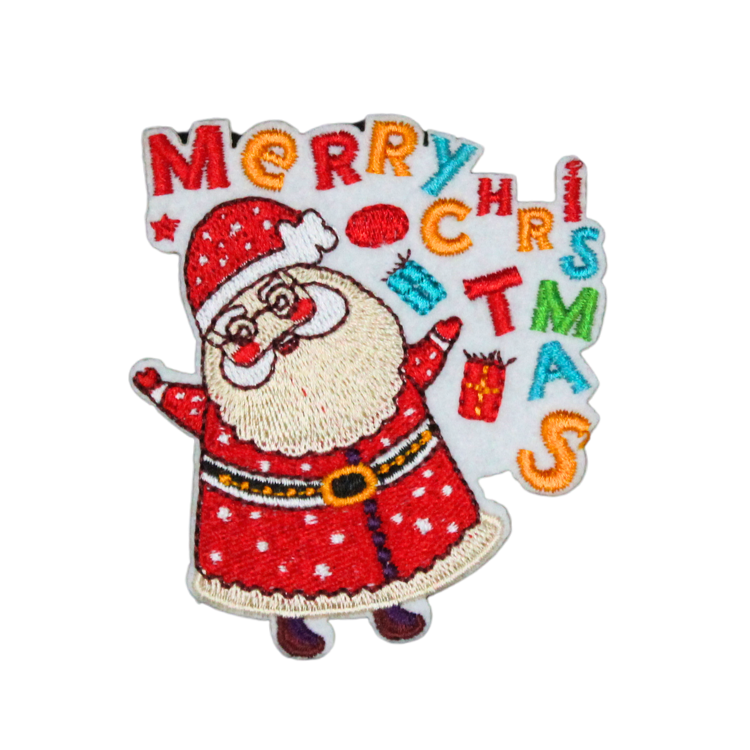 Santa Claus Merry Christmas Patch(Small/Embroidery) image 0