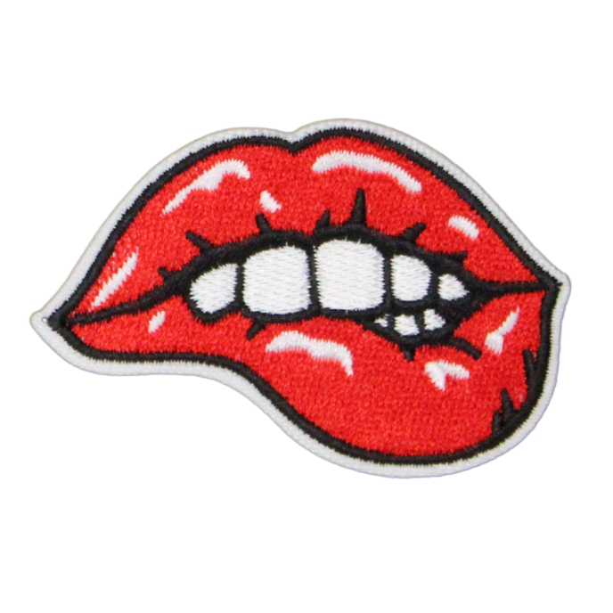Red Lips Patch(Small/Embroidery) image 0