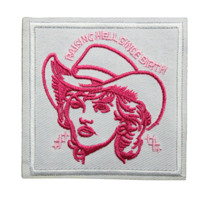 Raising Hell Since Birth Patch (Small/Embroidery) image 0
