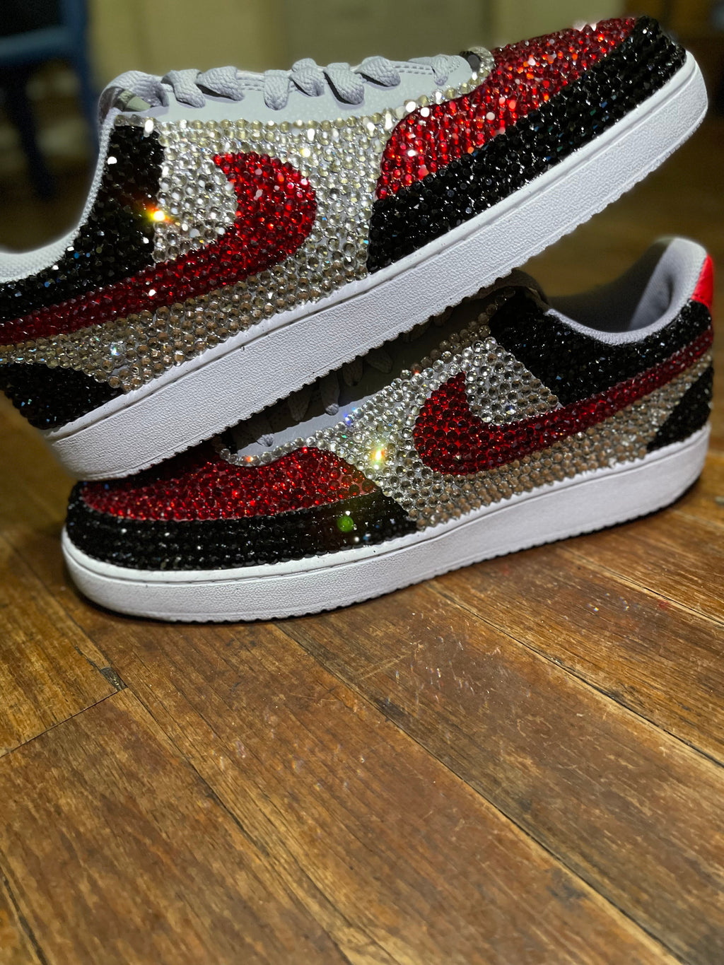 Custom Bling Vision Court low