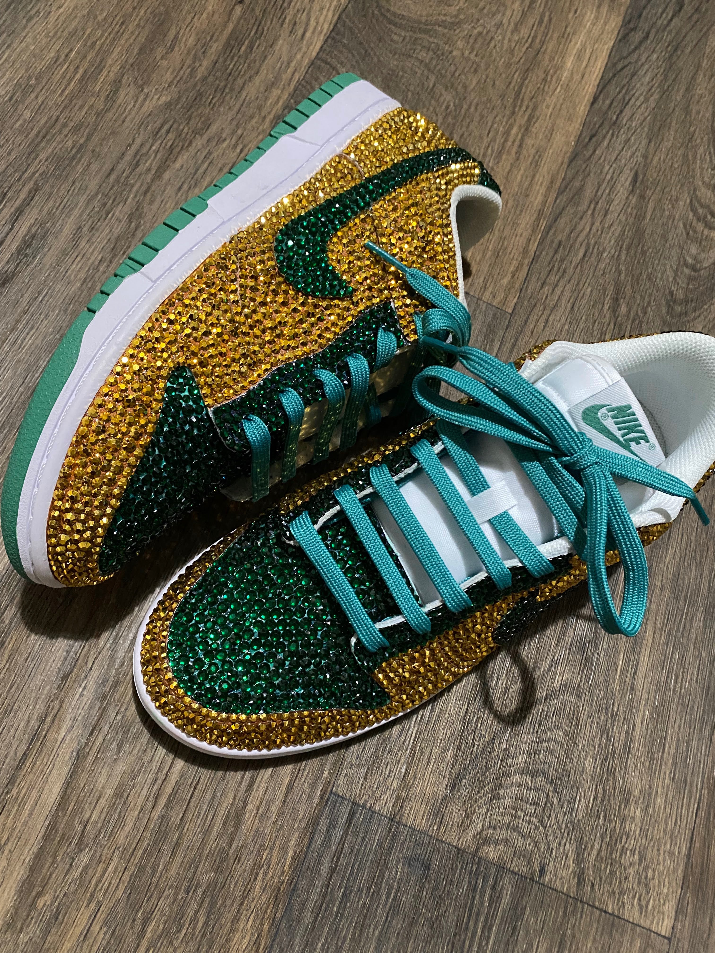 Custom Bling Low Top Sneakers