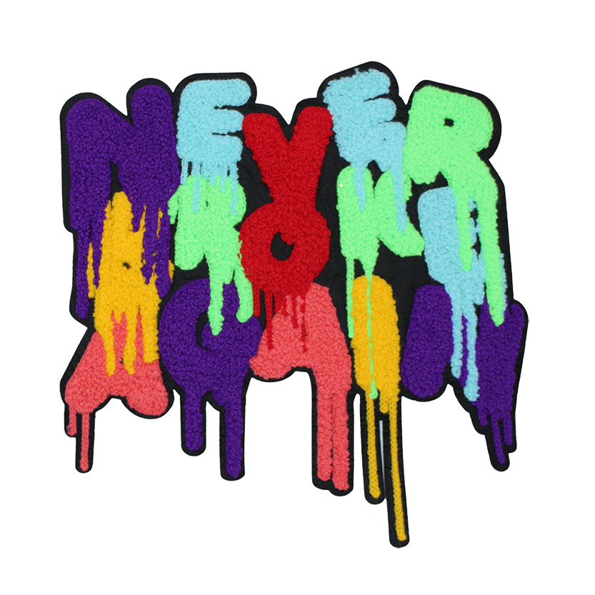 Never Broke Again Multicolor Patch (Large/Chenille) image 0