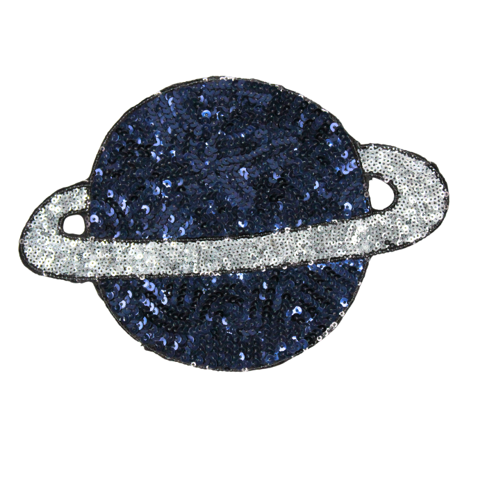 Saturn Dark Blue Patch (Medium/Sequin) image 0