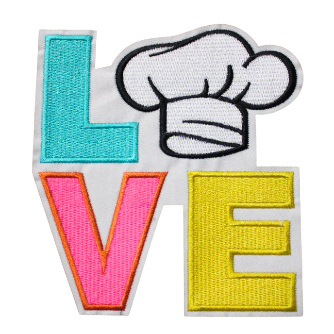 Love Chef Hat Patch (Small/Embroidery) image 0