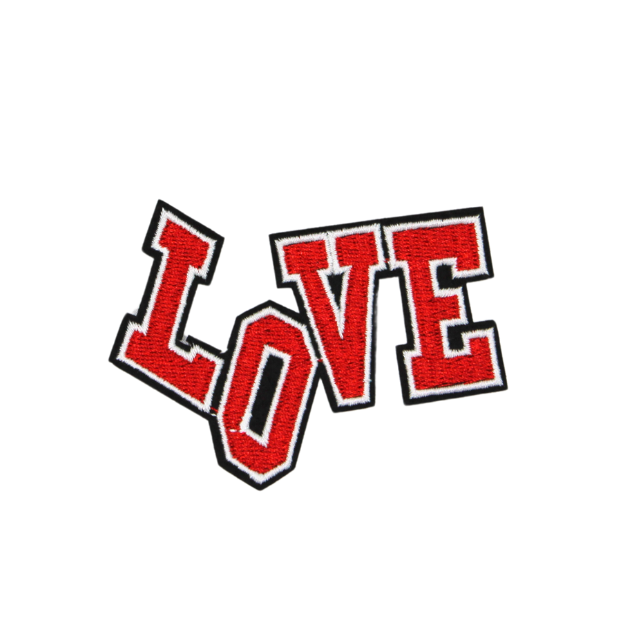 Love Bold Red Patch (Small/Embroidery) image 0