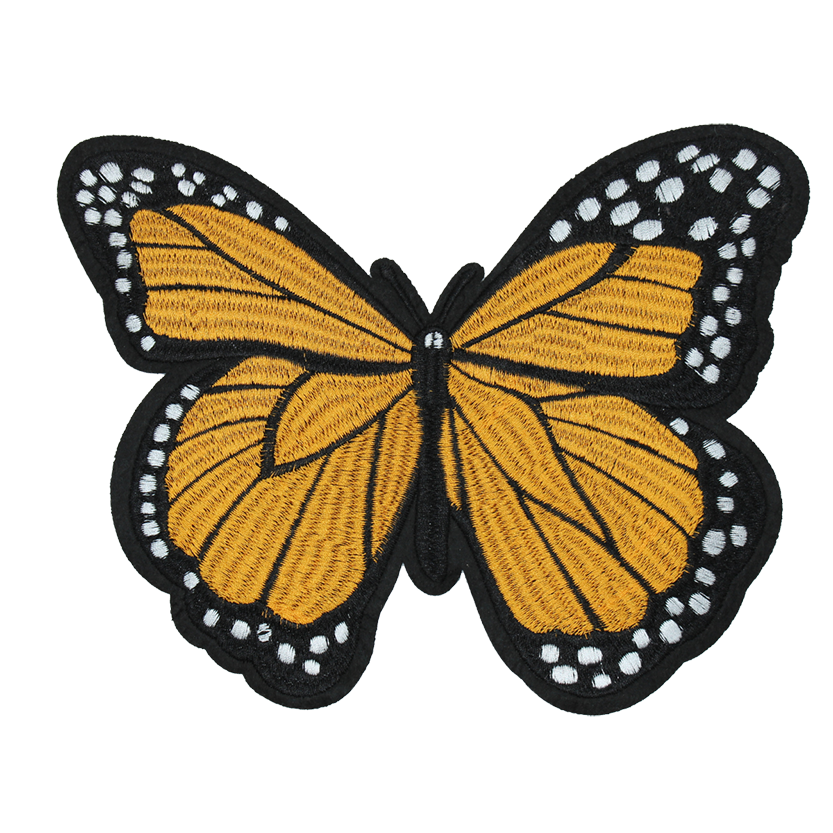 Orange Butterfly Patch (Large/Embroidery) image 0
