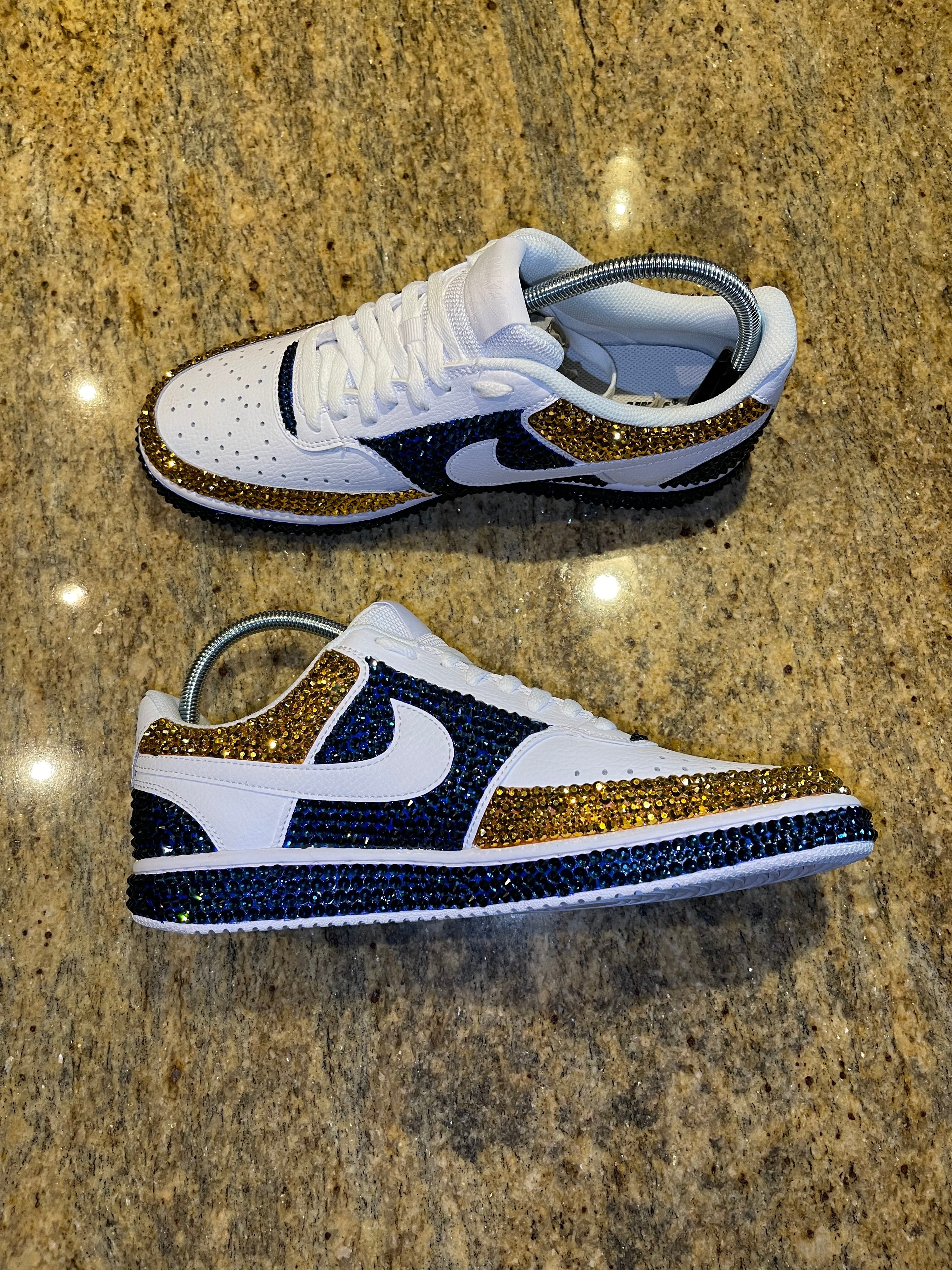 Custom Bling Vision Court low