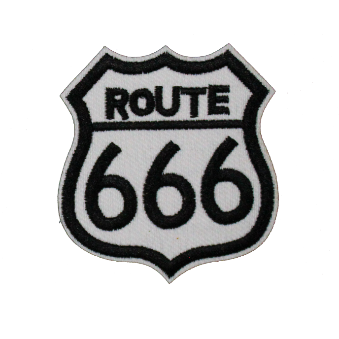 Route 666 Patch (Small/Embroidery) image 0