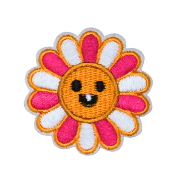 Smiley Face Flower Patch (Small/Embroidery) image 0