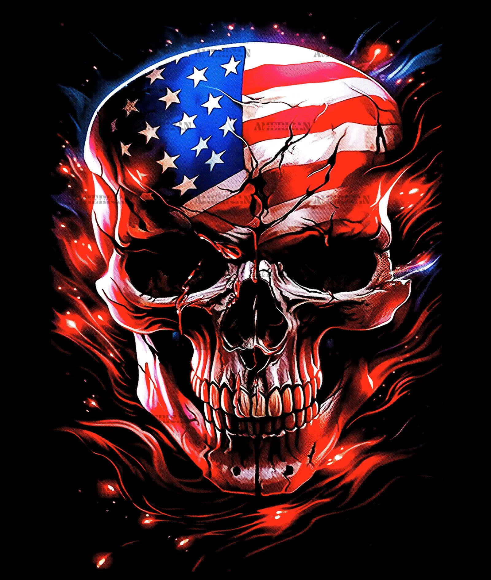 American_Flag_Skull_Flames