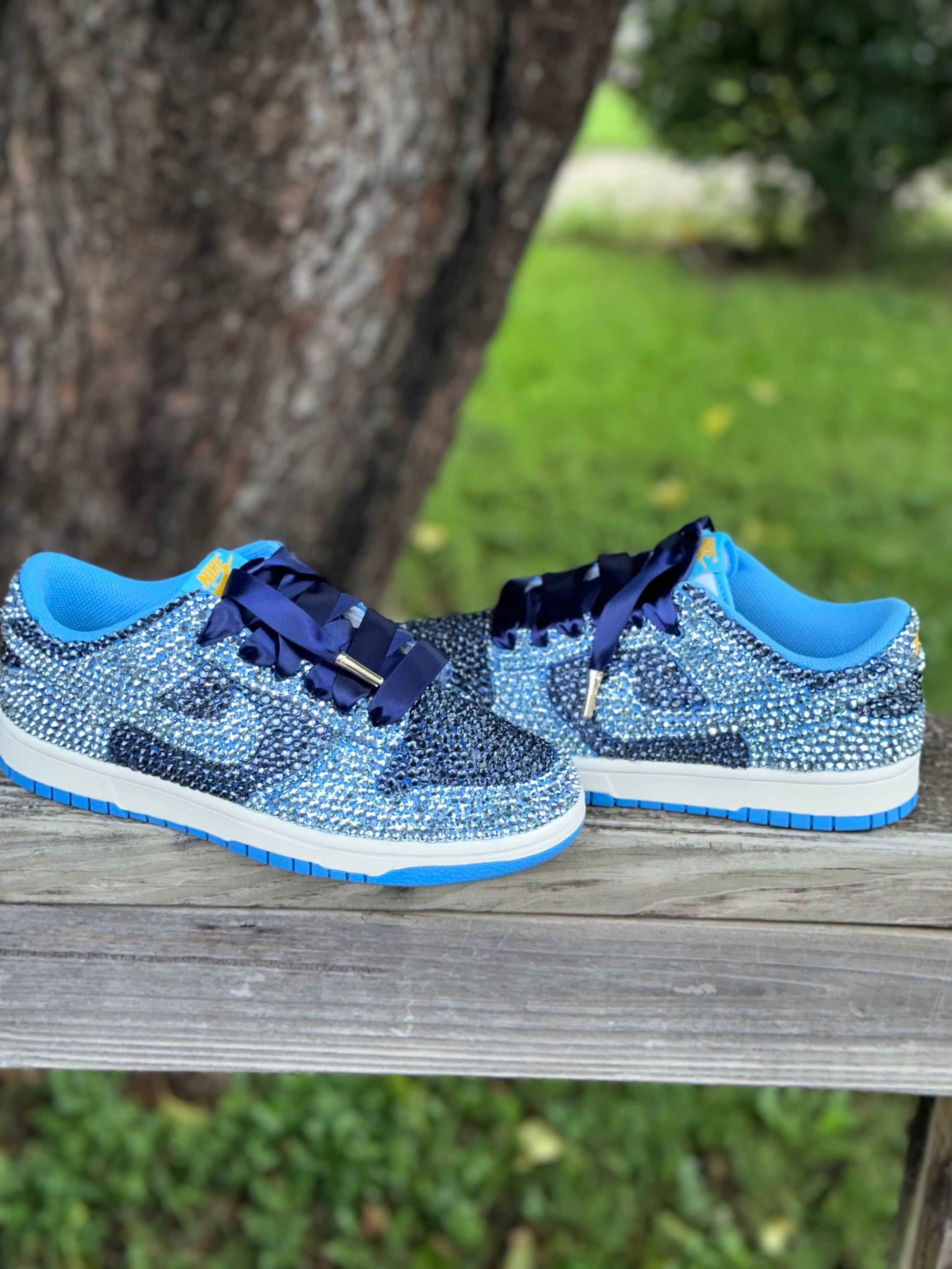 Custom Bling Low Top Sneakers