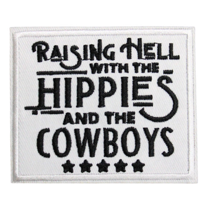 Raising Hell With The Hippies And The Cowboys Patch (Small/Embroidery) image 0