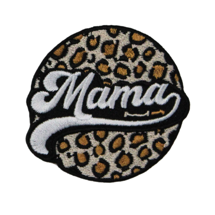 Mama Leopard Design Patch (Small/Embroidery) image 0