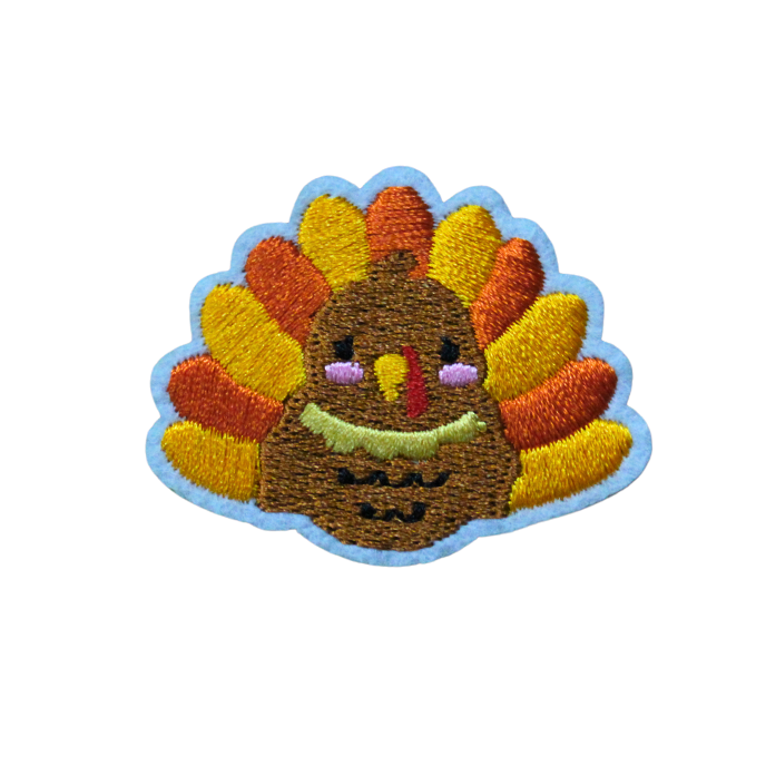 Turkey Thanksgiving Patch (Small/Embroidery) image 0