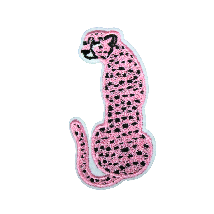 Pink Leopard Patch (Small/Embroidery) image 0