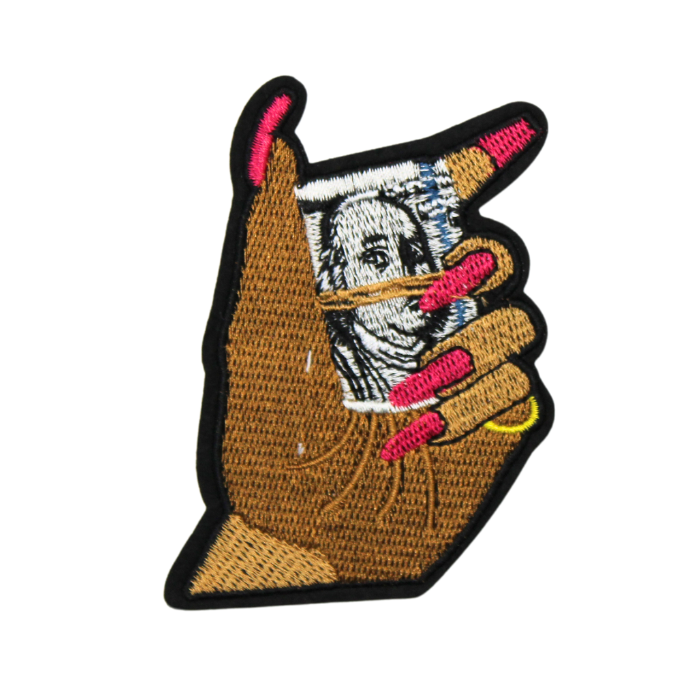 Money Hand Patch (Small/Embroidery) image 0