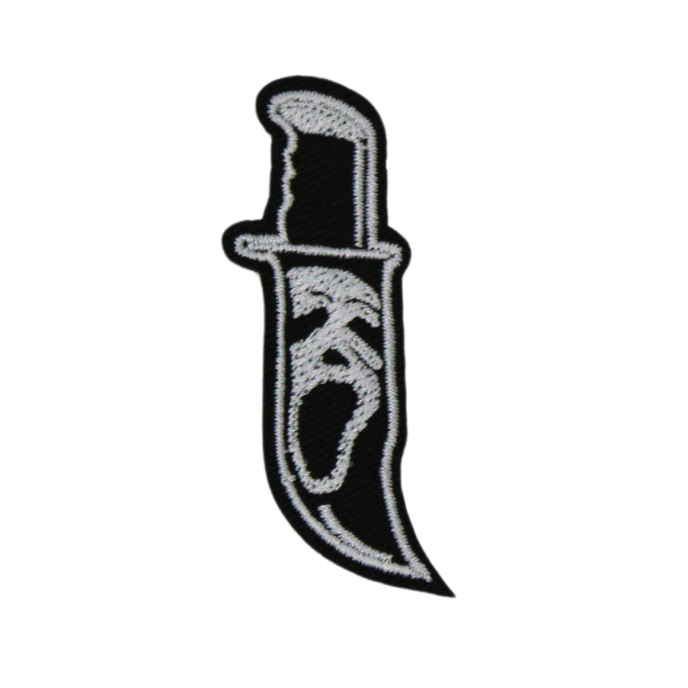 Scream Ghost Face Knife Patch (Small/Embroidery) image 0