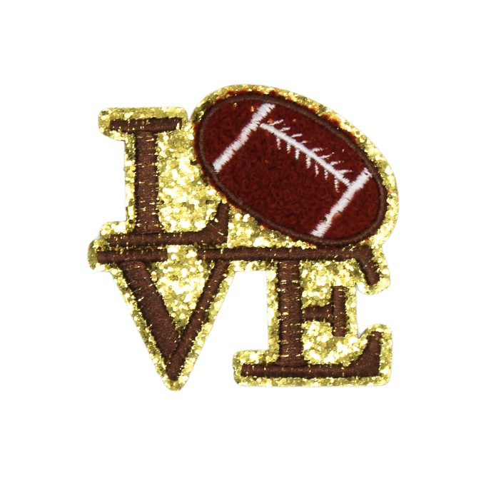 Love Football Patch (Small/Chenille) image 0