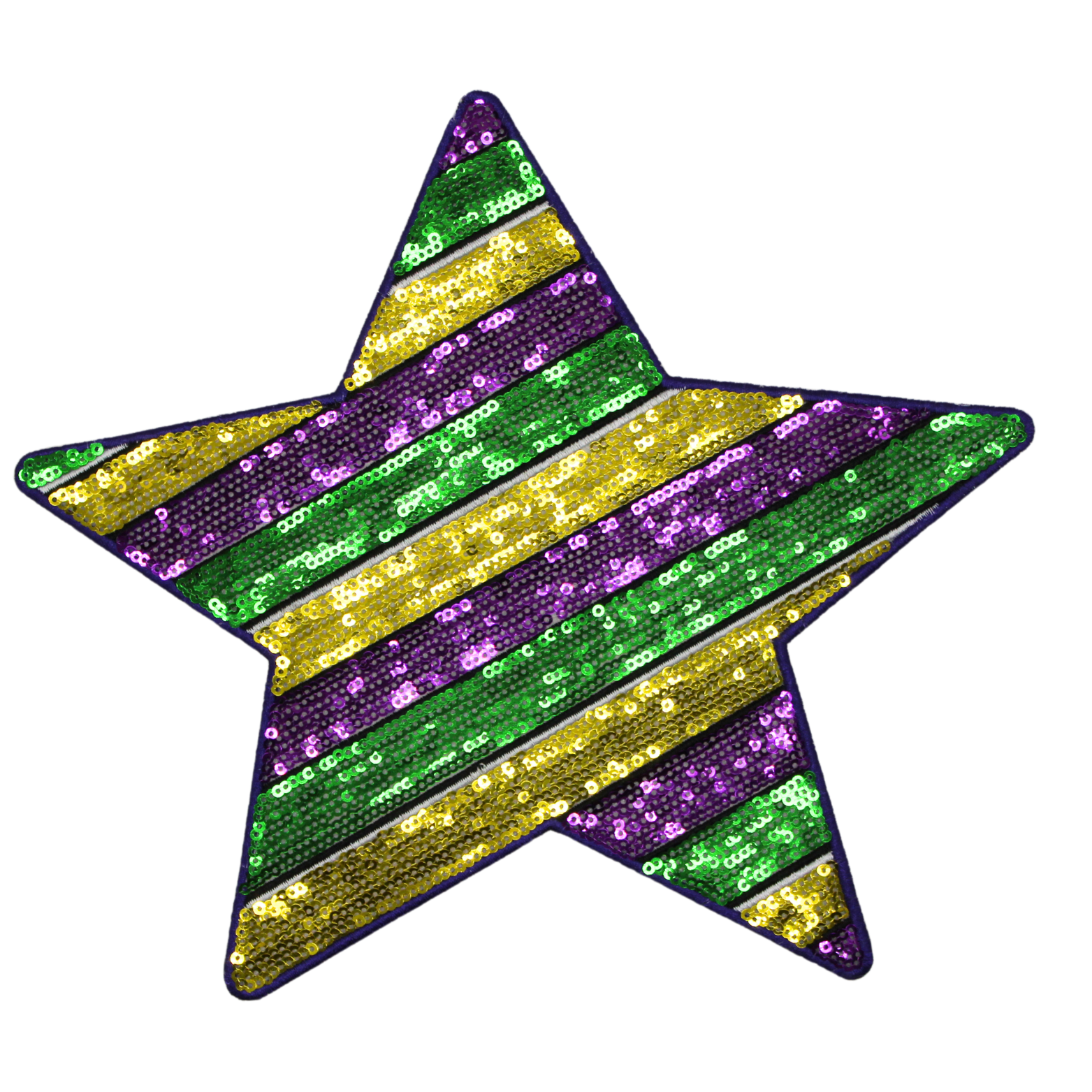 Mardi Gras Star Patch (Small/Sequin) image 0