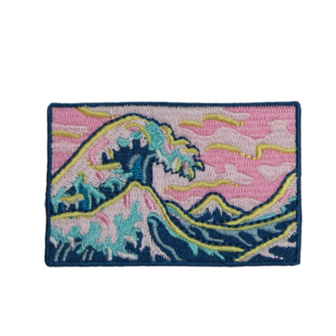 Ocean Wave Patch (Small/Embroidery) image 0