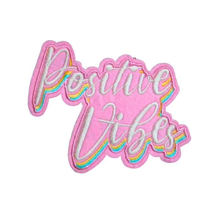 Positive Vibes Patch (Small/Embroidery) image 0