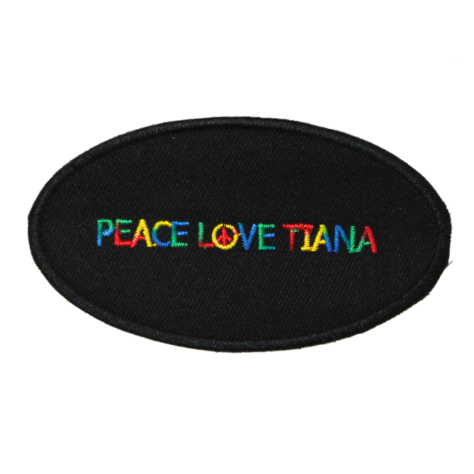 Peace Love Tiana Patch (Small/Embroidery) image 0