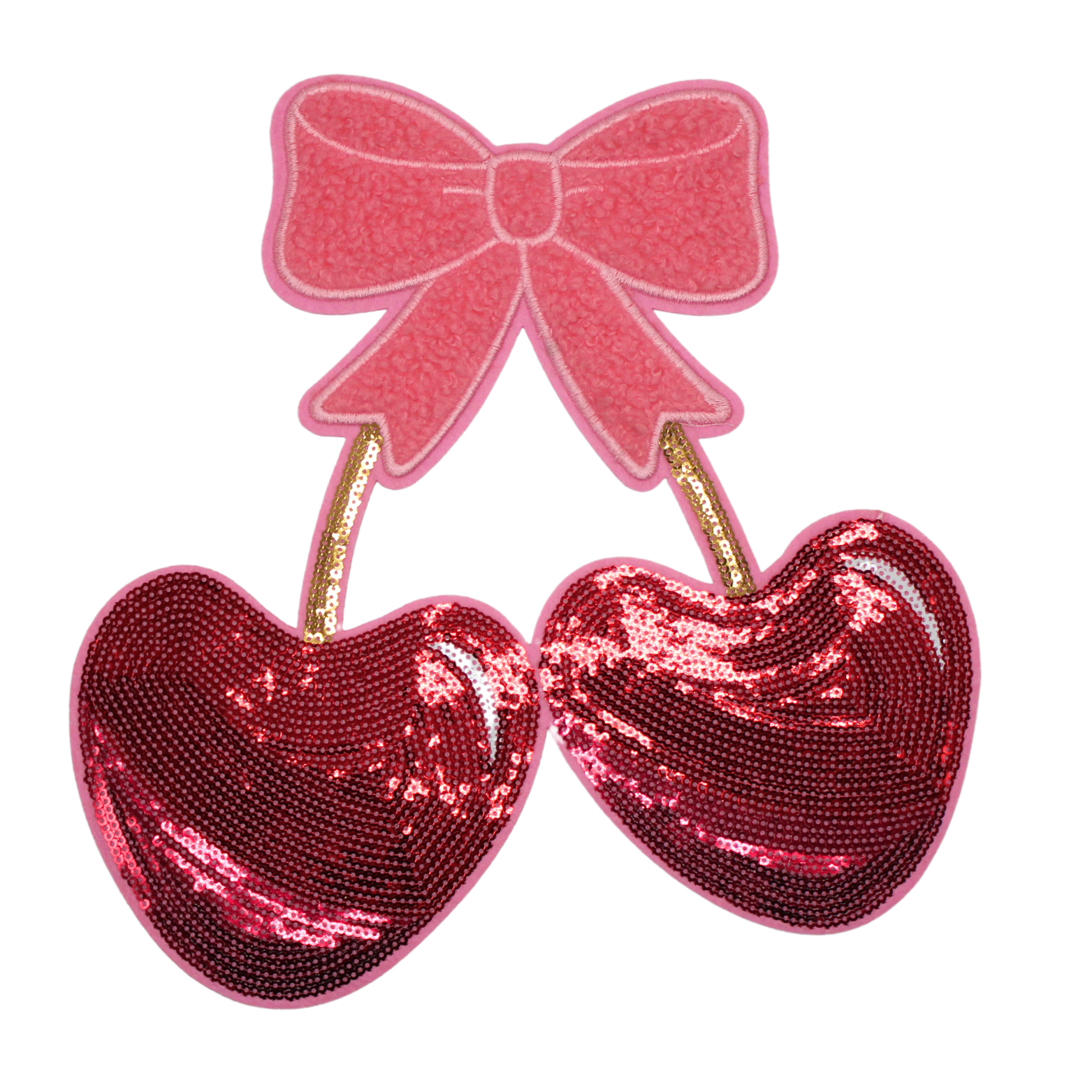 Pink Bow Cherry Patch (Large/Chenille) image 0