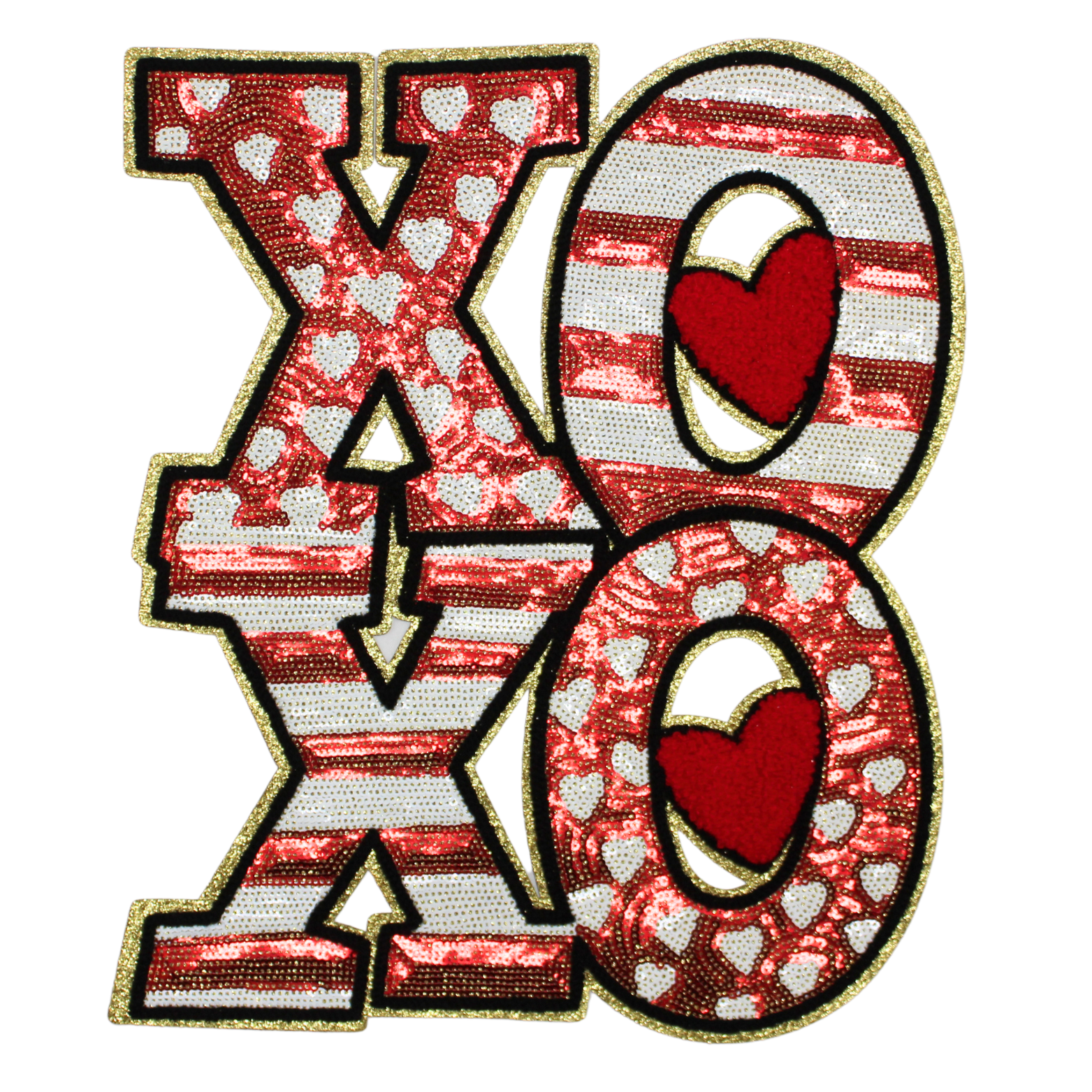 XOXO Red Heart Patch (Large/Sequin) image 0