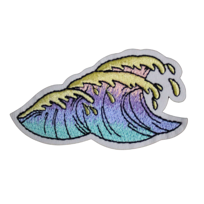 Ocean wave-2 Patch (Small/Embroidery) image 0