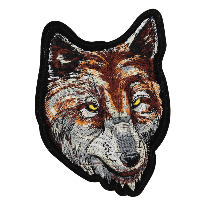 Wolf Yellow Eyes Patch (Large/Embroidery) image 0