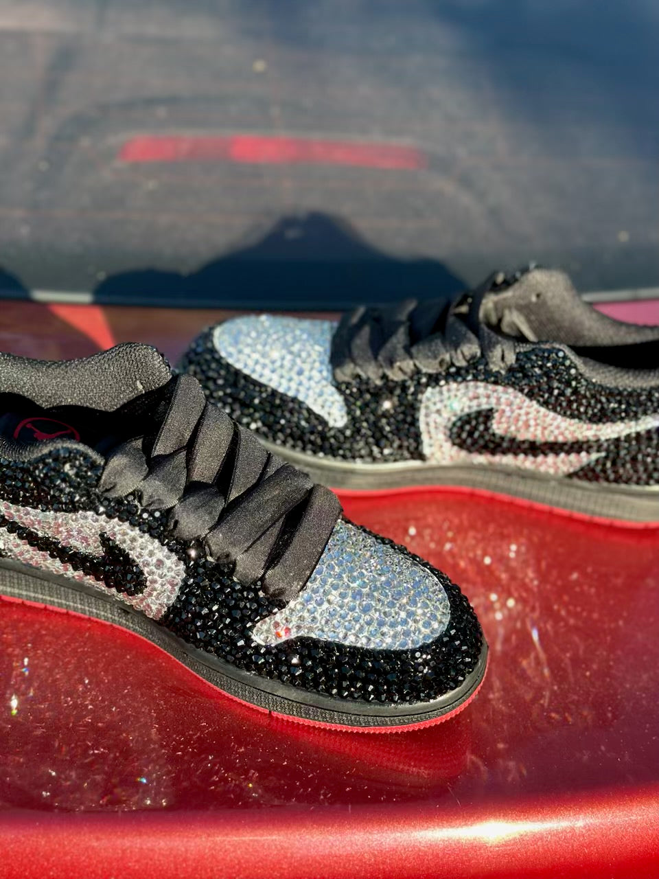 Custom Bling Low Top Sneakers