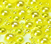 Lemon AB Resin Flatback Pearls