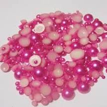 Rose Resin Flatback Pearls