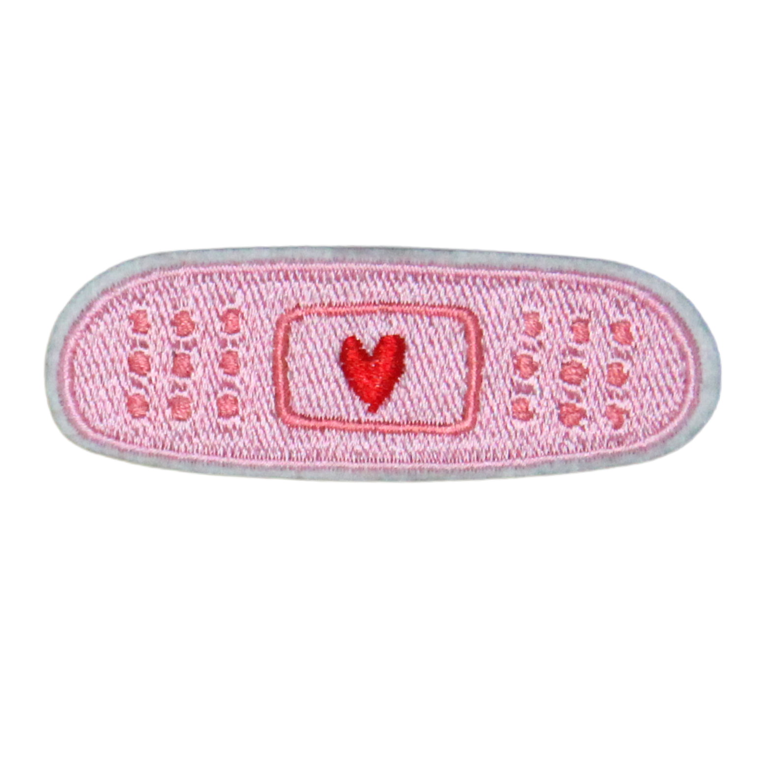 Pink Band-Aid With Heart Patch (Small/Embroidery) image 0