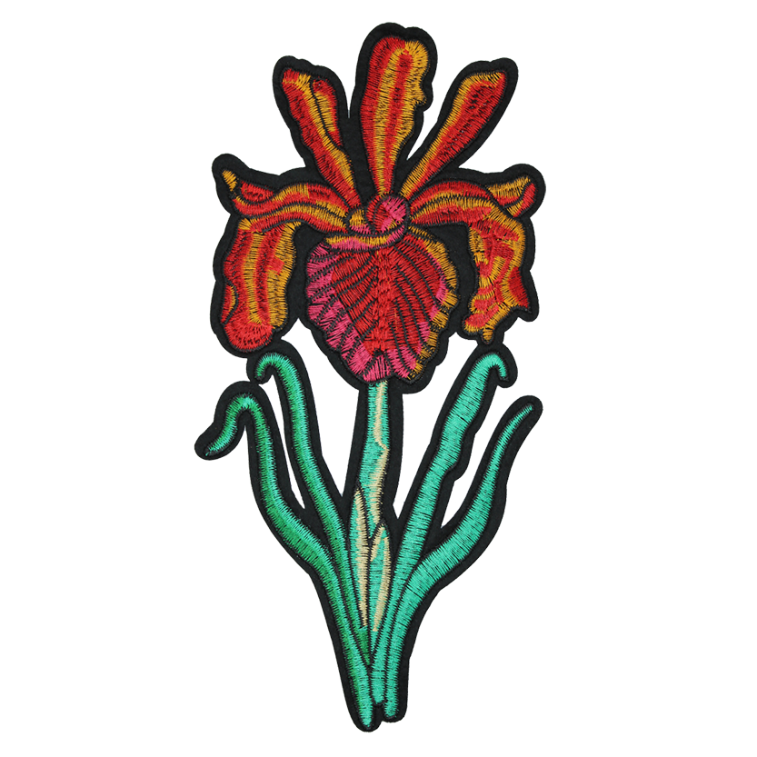 Sprouting Poppy Flower Patch (Large/Embroidery) image 0