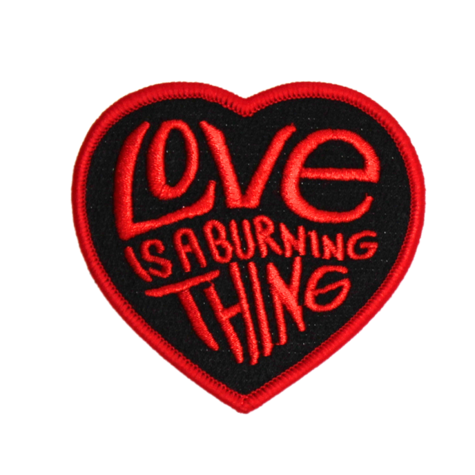 Love Is A Burning Thing Patch (Small/Embroidery) image 0