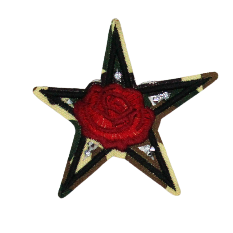 Rose Star Patch (Small/Embroidery) image 0