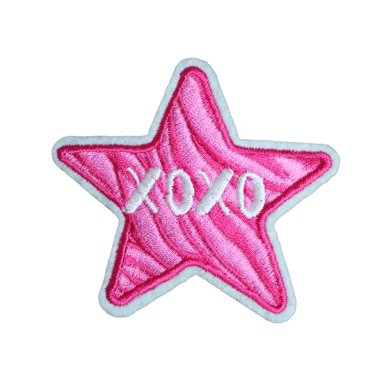Xoxo Pink Star Patch (Small/Embroidery) image 0