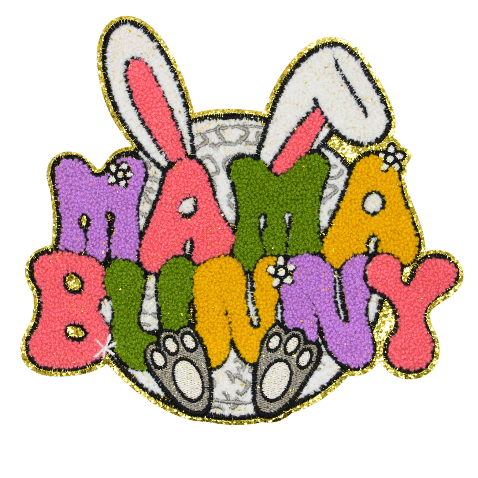 Mama Bunny Patch (Large/Chenille) image 0