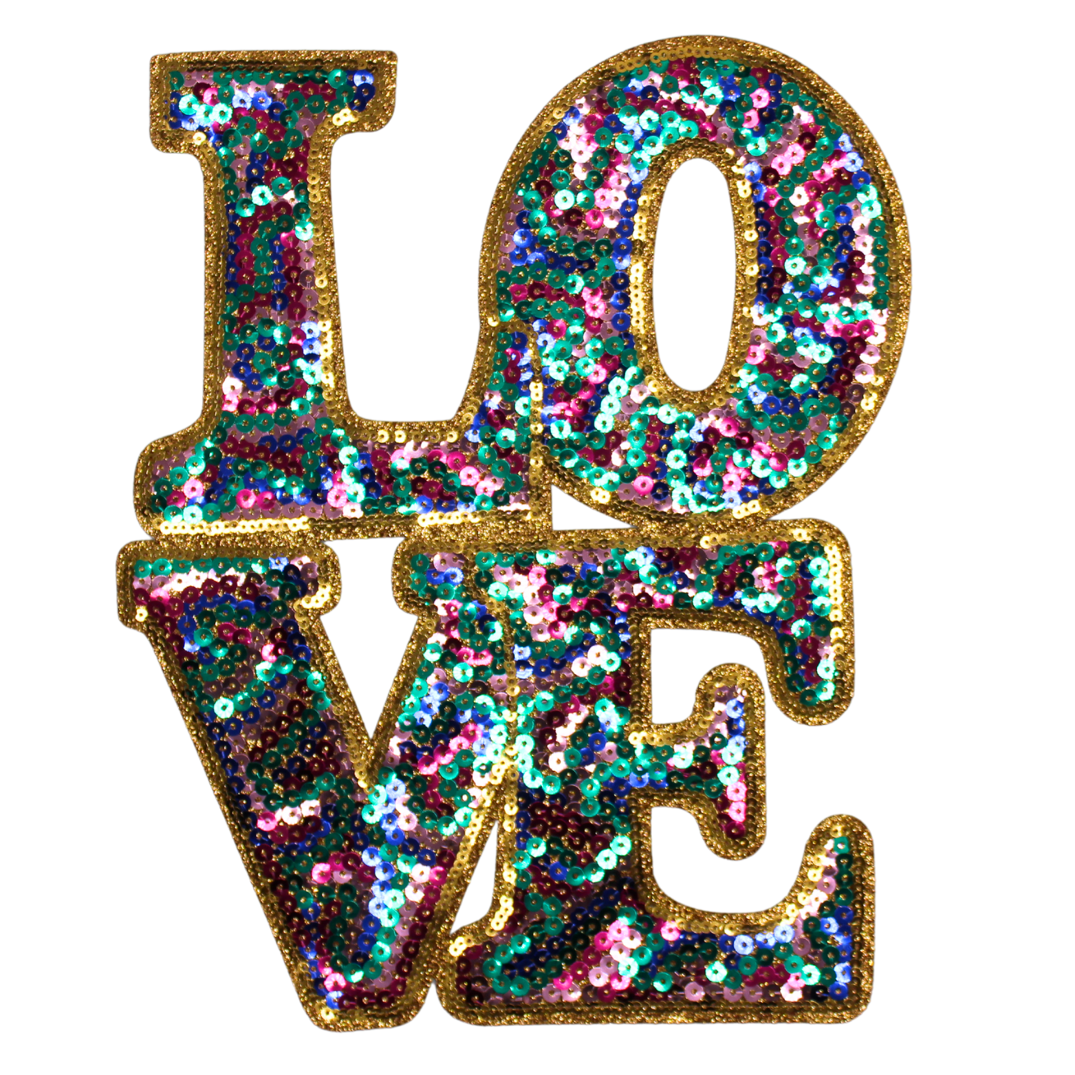 Love Multicolor Patch (Large/Sequin) image 0
