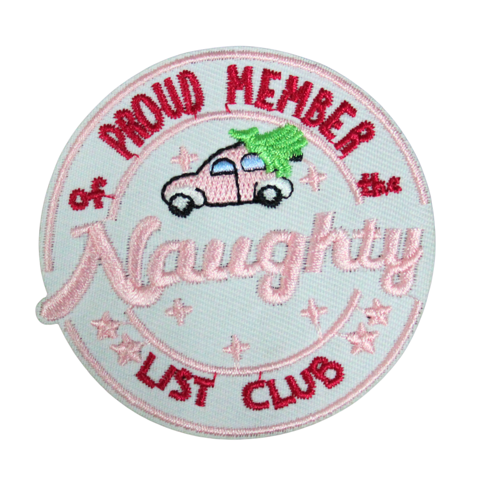 Proud Member Of The Naughty List Club Patch (Small/Embroidery) image 0