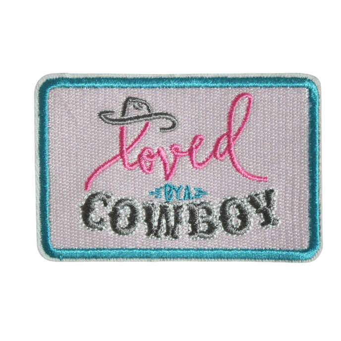 Loved By A Cowboy Patch (Small/Embroidery) image 0