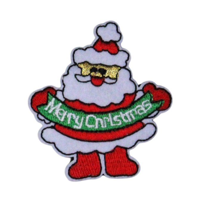 Merry Christmas Santa Claus Patch (Small/Embroidery) image 0