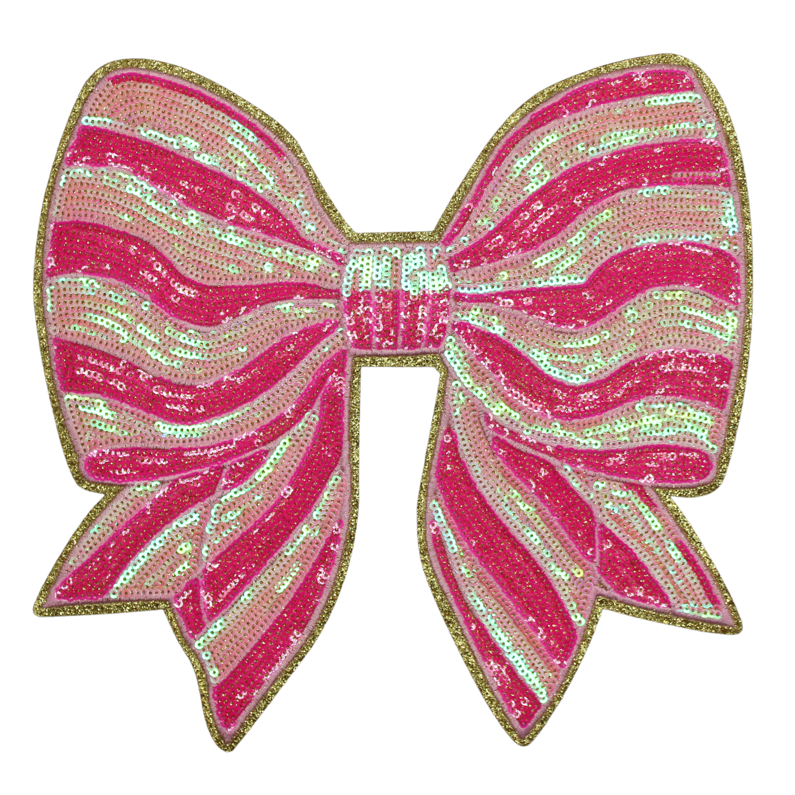 Pink Bow Patch (Large/Sequin) image 0