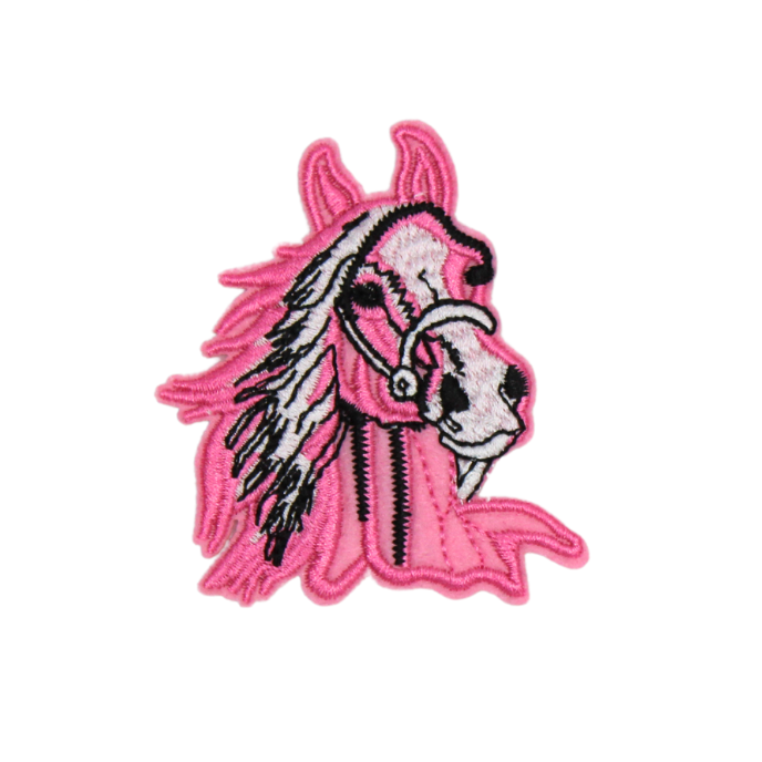 Pink Horse Patch (Small/Embroidery) image 0