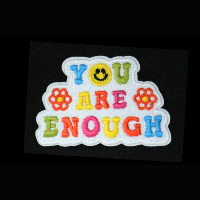 You Are Enough Smile Patch (Small/Embroidery) image 0
