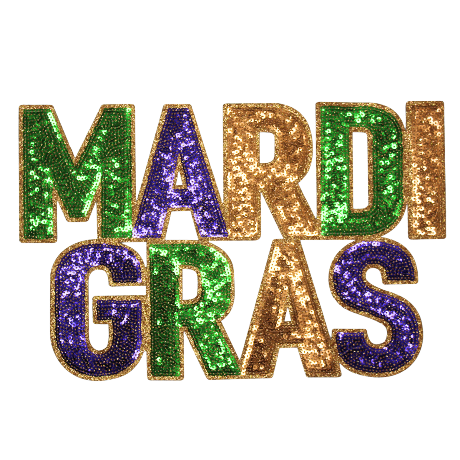 Mardi Gras Patch (Large/Sequin) image 0