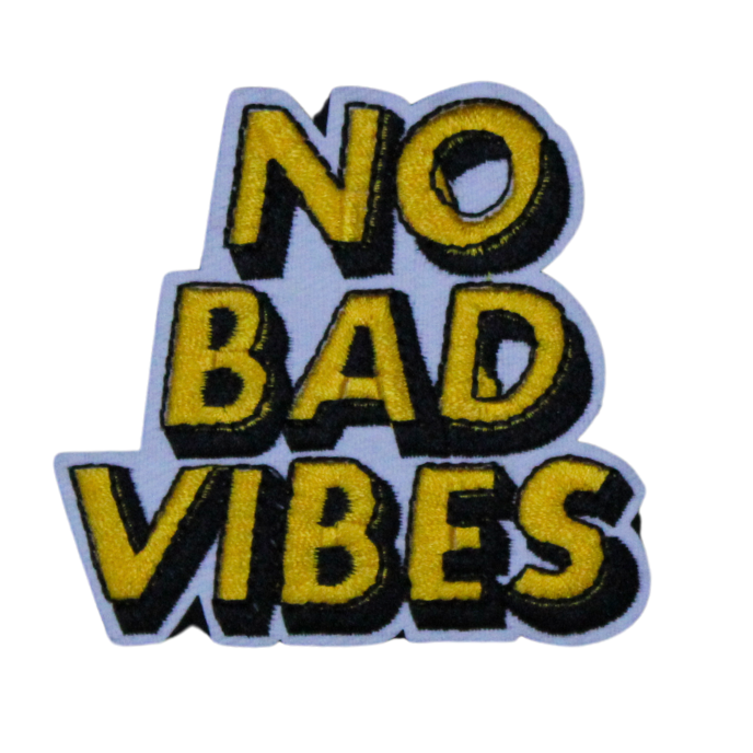 No Bad Vibes Patch (Small/Embroidery) image 0
