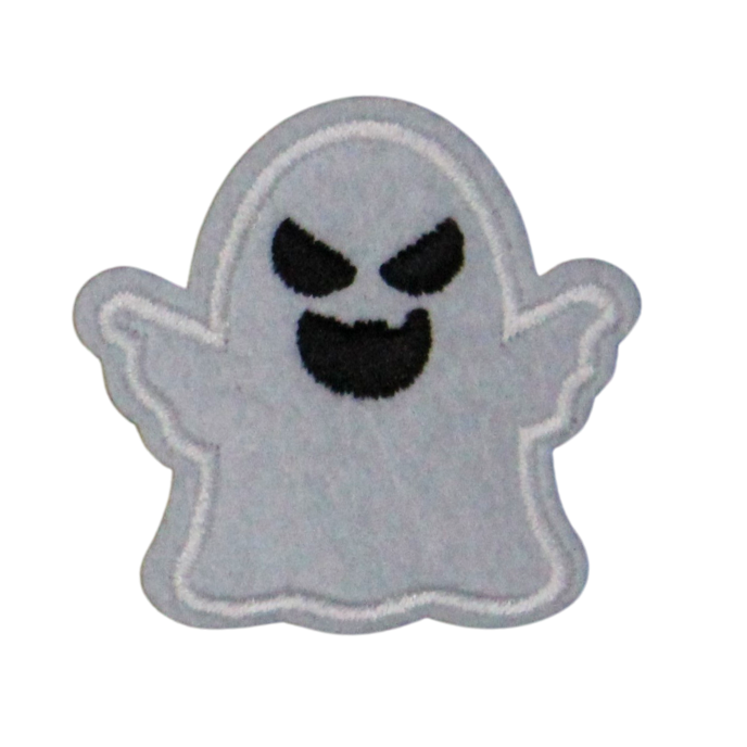 White Ghost Patch (Small/Embroidery) image 0